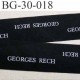 biais à plier GEORGES RECH couleur noir et texte en blanc largeur 30 mm prix au mètre