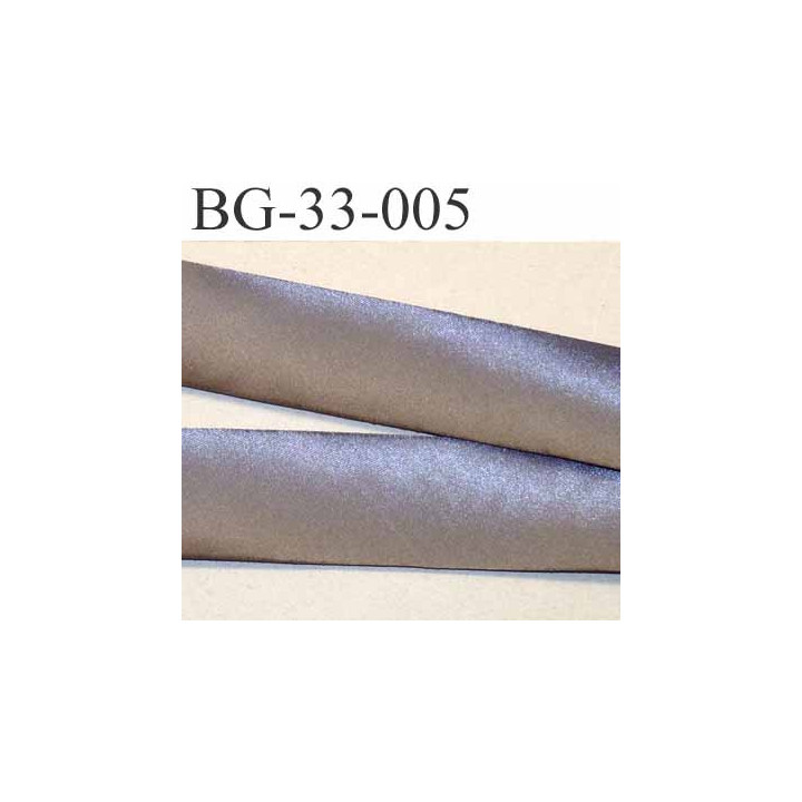 biais galon ruban satin couleur gris largeur 33 mm prix au mètre