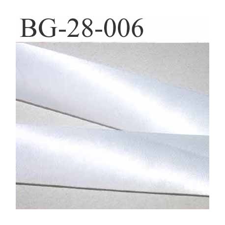 biais galon ruban satin couleur blanc brillant largeur 28 mm prix mètre