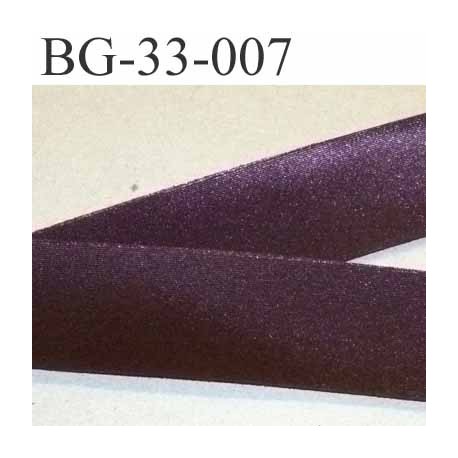 biais galon ruban satin couleur bordeau prune brillant largeur 33 mm prix au mètre