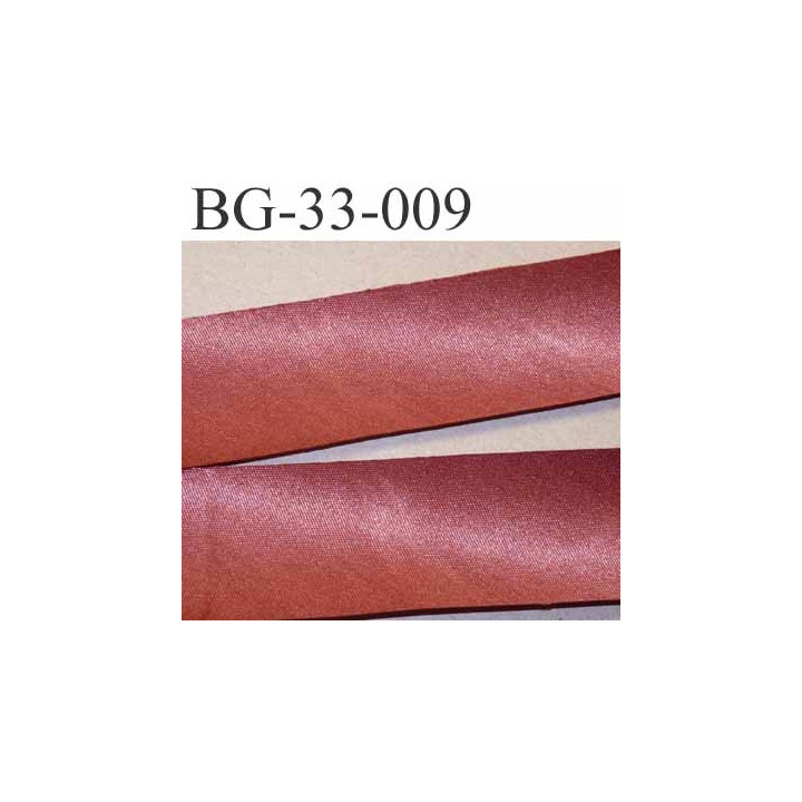 biais galon ruban satin couleur bronze clair brillant largeur 33 mm prix au mètre