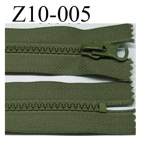 fermeture zip à glissière 10 cm couleur vert non séparable zip nylon