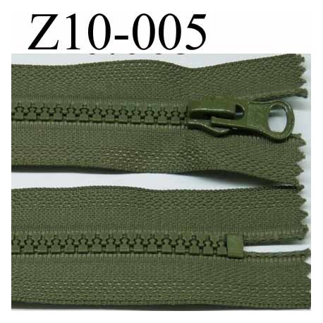 fermeture éclair 10 cm couleur vert non séparable zip nylon