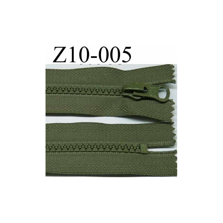 fermeture zip à glissière 10 cm  couleur  vert non séparable zip nylon