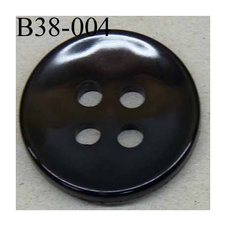 bouton 38 mm couleur noir 4 gros trous (diamètre 6 millimètres) épaisseur 5 mm