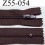 fermeture zip à glissière longueur 55 cm couleur marron non séparable largeur 2.5 cm glissière nylon largeur 4 mm 