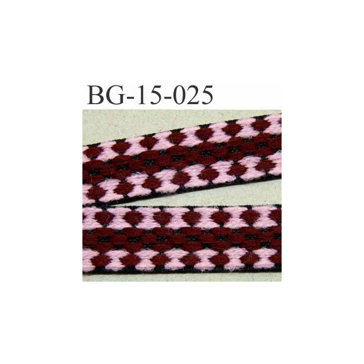 galon ruban  couleur noir rose et bordeau souple et doux très solide largeur 15 mm prix au mètres