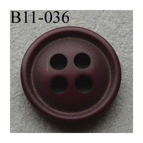 bouton diamètre 11 mm 4 trous couleur bordeaux diamètre 11 mm
