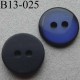 bouton diamètre 13 mm 2 trous couleur bleu nuit diamètre 13 mm