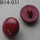 bouton diamètre 14 mm accroche un anneau couleur bordeaux diamètre 14 mm