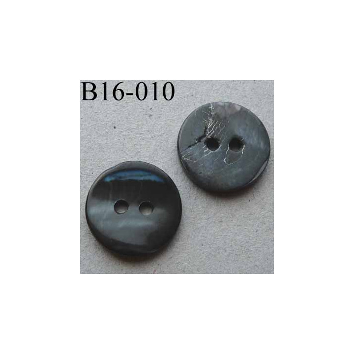 bouton diamètre 16 mm 2 trous couleur anthracite effet granit diamètre 16 mm