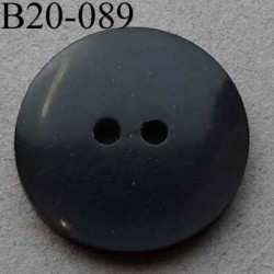 bouton diamètre 20 mm 2 trous couleur anthracite brillant diamètre 20 mm