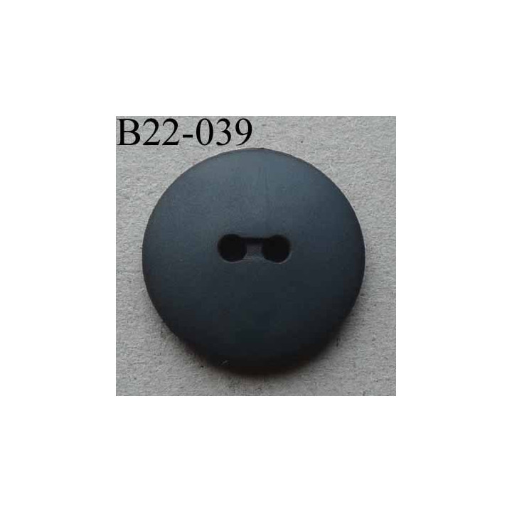 bouton diamètre 22 mm 2 trous couleur gris anthracite mat diamètre 22 mm