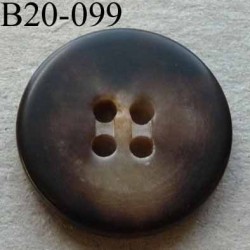 bouton haut de gamme diamètre 20 mm couleur marron marbré 4 trous diamètre 20 millimètre 