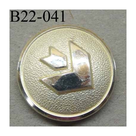 bouton 22 mm haut de gamme métal couleur chromé accroche avec un anneau au dos 22 millimètres