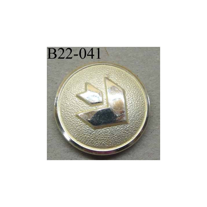 bouton 22 mm haut de gamme métal  couleur chromé accroche avec un anneau au dos 22 millimètres