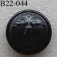  bouton métal 22 mm haut de gamme style ancien couleur noir inscription chiffre 1 accroche un anneau