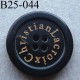 bouton 25 mm haut de gamme siglé CHRISTIAN LACROIX couleur noir 4 trous 