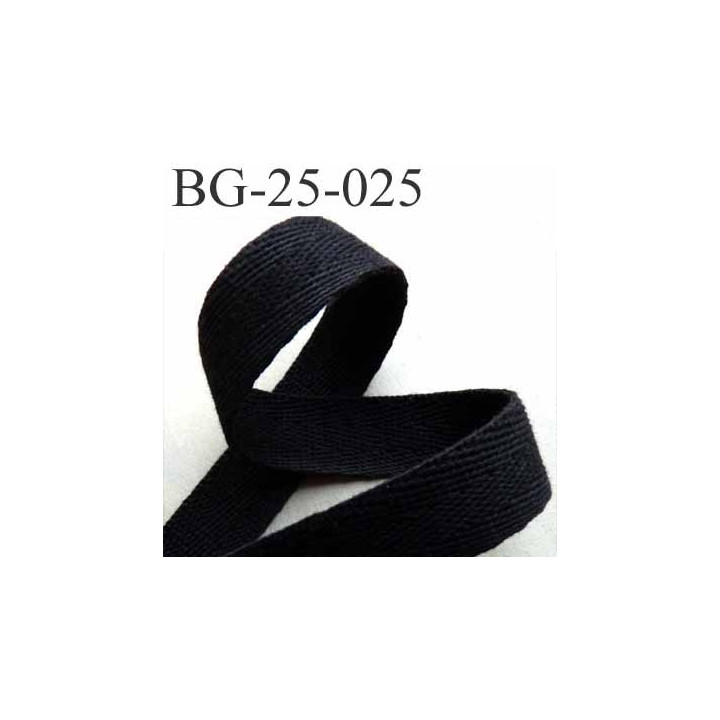 biais sergé 25 mm coton souple et doux galon ruban couleur noir  très solide largeur 25 mm prix au mètre