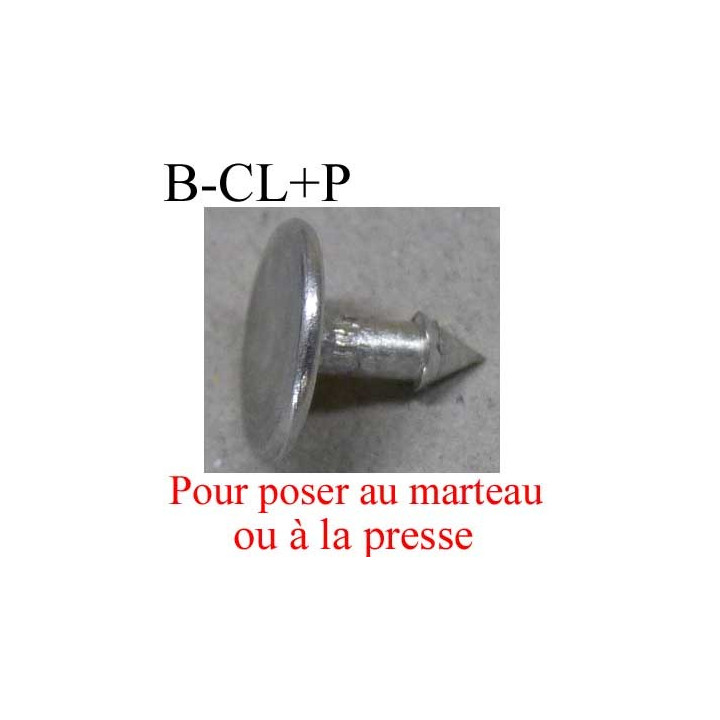 Bouton pour jeans 17 mm haut de gamme siglé Gentleman Farmer en métal diamètre 17 mm couleur acier avec le clou superbe