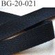 ganse renfort biais sergé 100 % coton galon couleur noir provient d'une collection haut de gamme largeur 20 mm prix au mètre