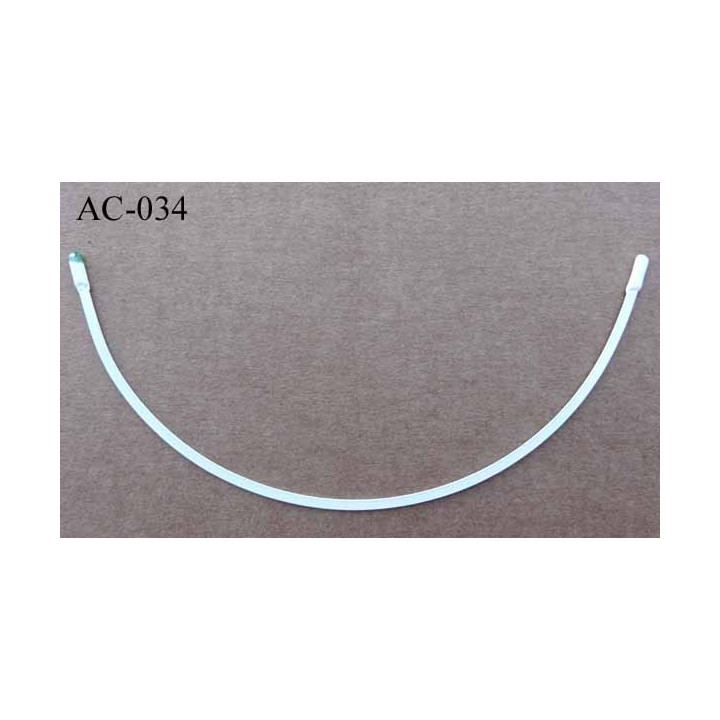 baleine armature en métal blanc pour soutien gorge taille 85 bouts protégés vendue à l'unité