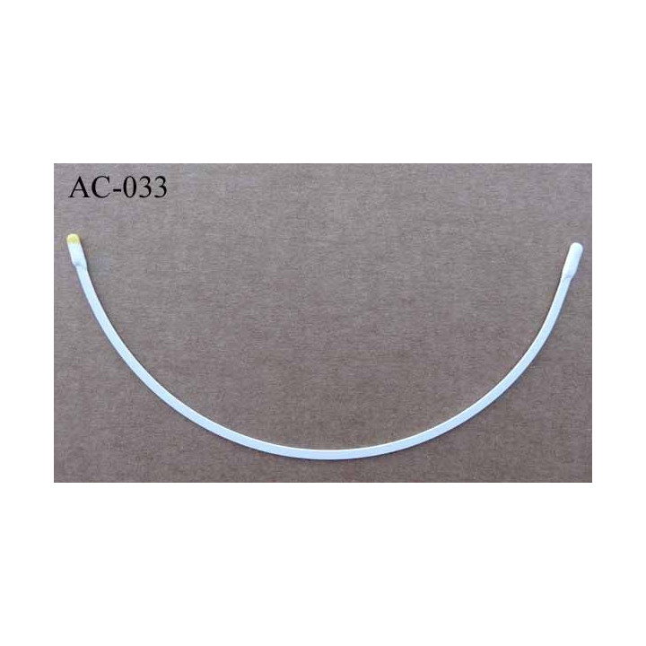 baleine armature en métal blanc pour soutien gorge taille 80 bouts protégés vendue à l'unité 