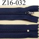 fermeture zip à glissière longueur 16 cm couleur bleu marine non séparable zip nylon largeur 2.5 cm largeur du zip 4 mm