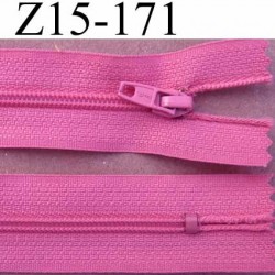 fermeture zip à glissière longueur 15 cm couleur rose non séparable zip nylon largeur 2.5 cm largeur du zip 4 mm