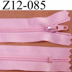 fermeture zip de marque à glissière longueur 12 cm couleur rose non séparable largeur 2.5 cm glissière nylon largeur du zip 4 mm