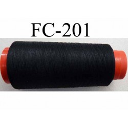 CONE de fil mousse polyamide fil n° 120 couleur noir  longueur de 1000 mètres fabriqué en France