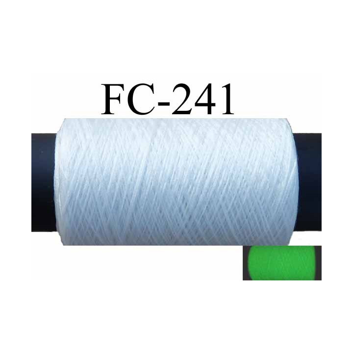 Bobine fil mousse polyester fil n°165 couleur blanc la journée et phosphorescent la nuit ou dans le noir 500 m bobiné en France