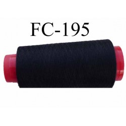 CONE de fil polyester fil n° 120 couleur noir longueur de 5000 mètres