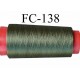 Cone de fil nylon 2/70 solide couleur vert longueur 5000 mètres fabriqué en France