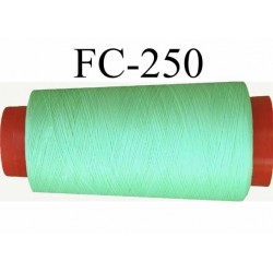 CONE de fil mousse Polyester texturé fil n° 120 couleur vert longueur de 2000 mètres fabriqué en France