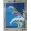 canevas 30X40 marque ROYAL PARIS thème dauphin écume dimennsion 30 centimètres par 40 centimètres 100 % coton