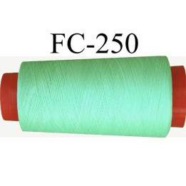 CONE de fil mousse Polyester texturé fil n° 120 couleur vert  longueur de 5000 mètres bobiné en France