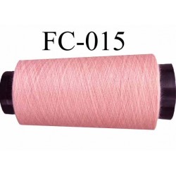 Cone de fil polyester fil n°120 couleur rose longueur du cone 1000 mètres fabriqué en France