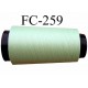 Cone de fil mousse texturé polyester fil n° 160 couleur vert longueur 1000 mètres fabriqué en France
