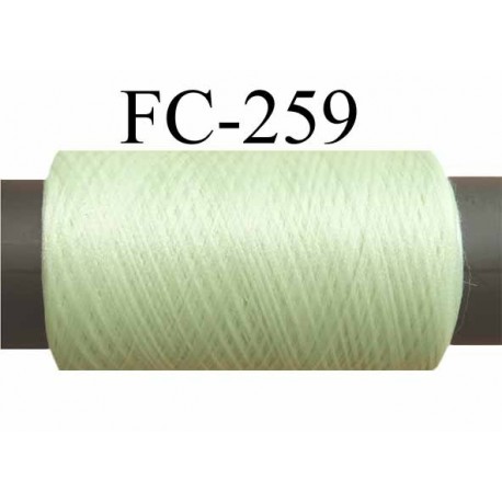 Bobine de fil mousse polyester fil n° 165 couleur vert longueur 500 mètres bobiné en France
