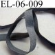 Elastique caoutchouc laminette naturel largeur 6 mm x 0.5 mm résistantes couleur gris noir au mètre