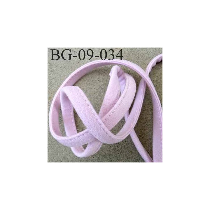 galon biais façon mousse très doux et très solide superbe souple largeur 9 mm  couleur rose épaisseur 4 mm prix au mètre