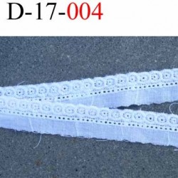 dentelle galon broderie anglaise coton blanc 17 mm prix au mètre