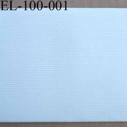 élastique plat très belle qualité couleur blanc largeur 100 mm  souple et doux très agréable au toucher prix au mètre