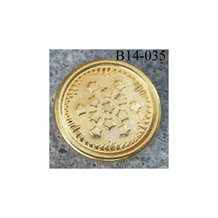 Bouton  pour jeans 14 mm en métal  zingué couleur doré or avec le clou très facile à posé 14 millimètre 