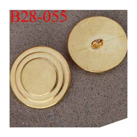 bouton métal 28 mm en mètal couleur doré or accroche avec un anneau