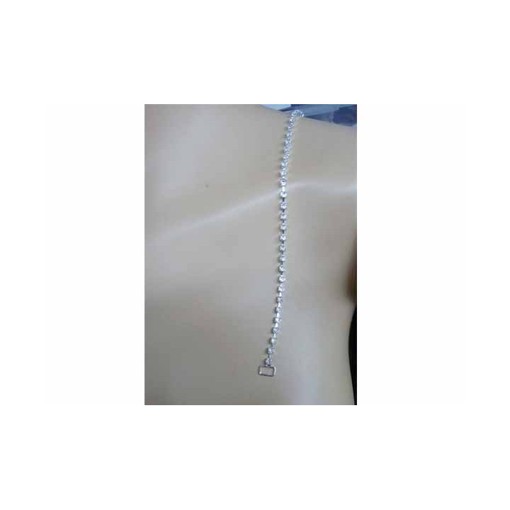 bretelle de soutien gorge lingerie nuisette robe rétractable longueur 30 cm largeur des anneaux 10 mm strass style diamant 