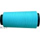 Cone de fil mousse texturé polyester fil n° 120 couleur vert bleu lagon longueur 5000 mètres bobiné en France