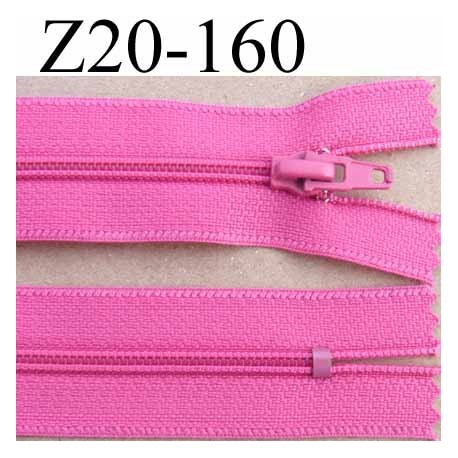 fermeture zip de marque à glissière longueur 20 cm couleur rose non séparable largeur 2.5 cm glissière nylon largeur zip 4.2 mm