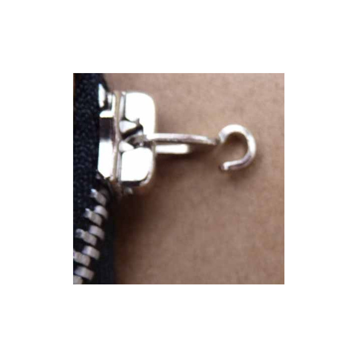 fermeture zip à glissière longueur 12 cm couleur noir non séparable  largeur 3 cm largeur du zip métal   6 mm
